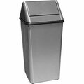 Witt Co Witt Stainless Steel Square Swing Top Trash Can, 36 Gallon 1511HTSS